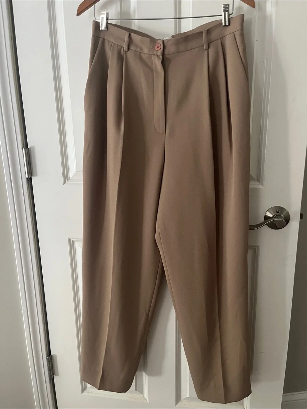 Dress Barn double pleated dress trouser Pants VTG 12 tan